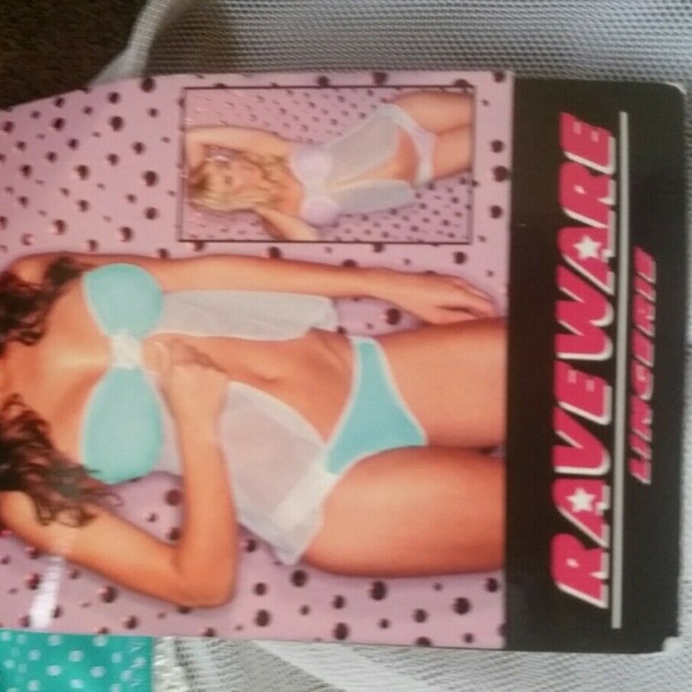 Raveware Lingerie Blue and white Babydoll  MEDIUM